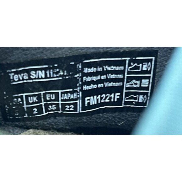 TEVA ReEmber Moc Slip-On Casual Shoe Blue Multicolor Big Kids Size US 3 EUR 35 - Picture 8 of 9